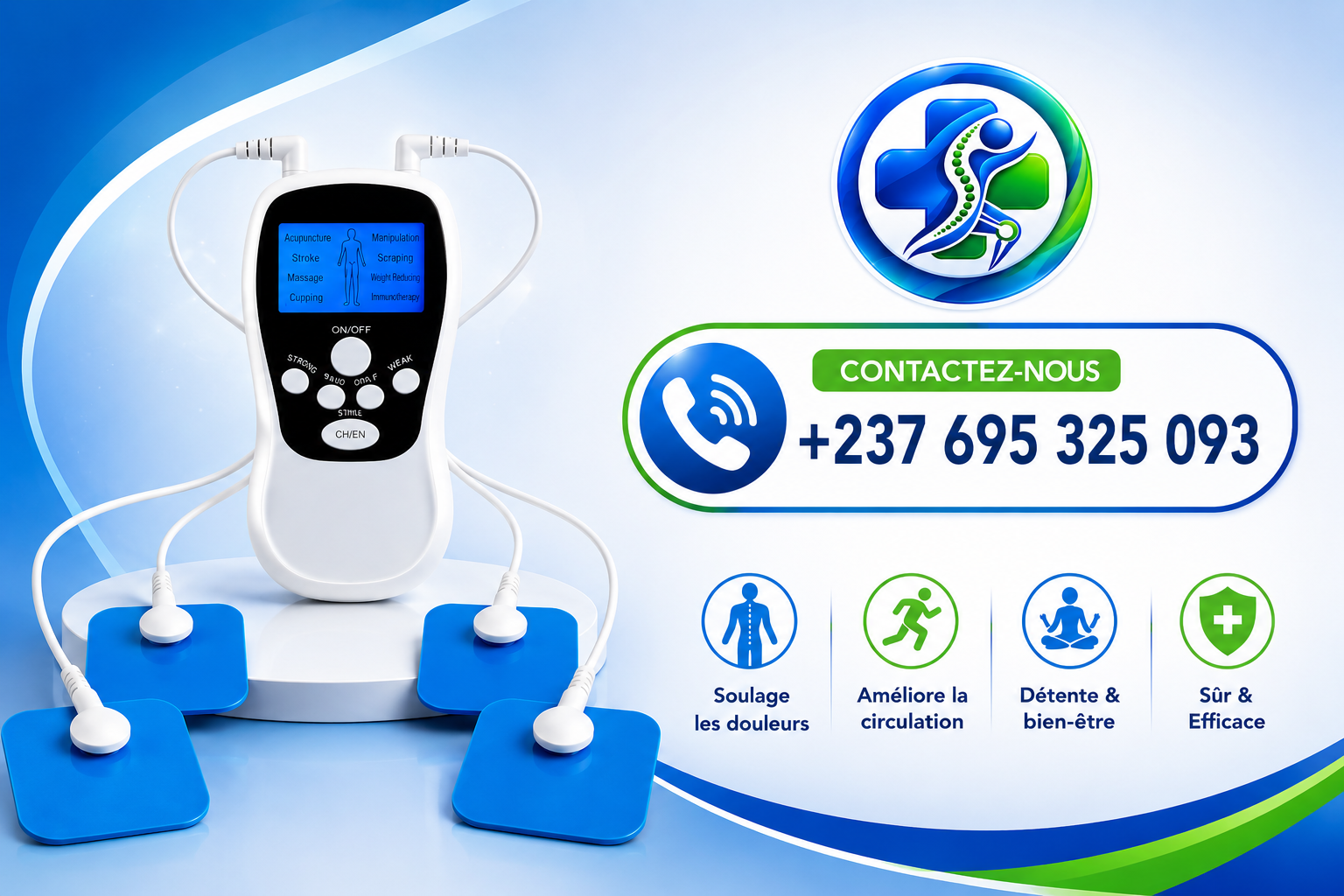 Stimulateur musculaire et nerveux multifonction